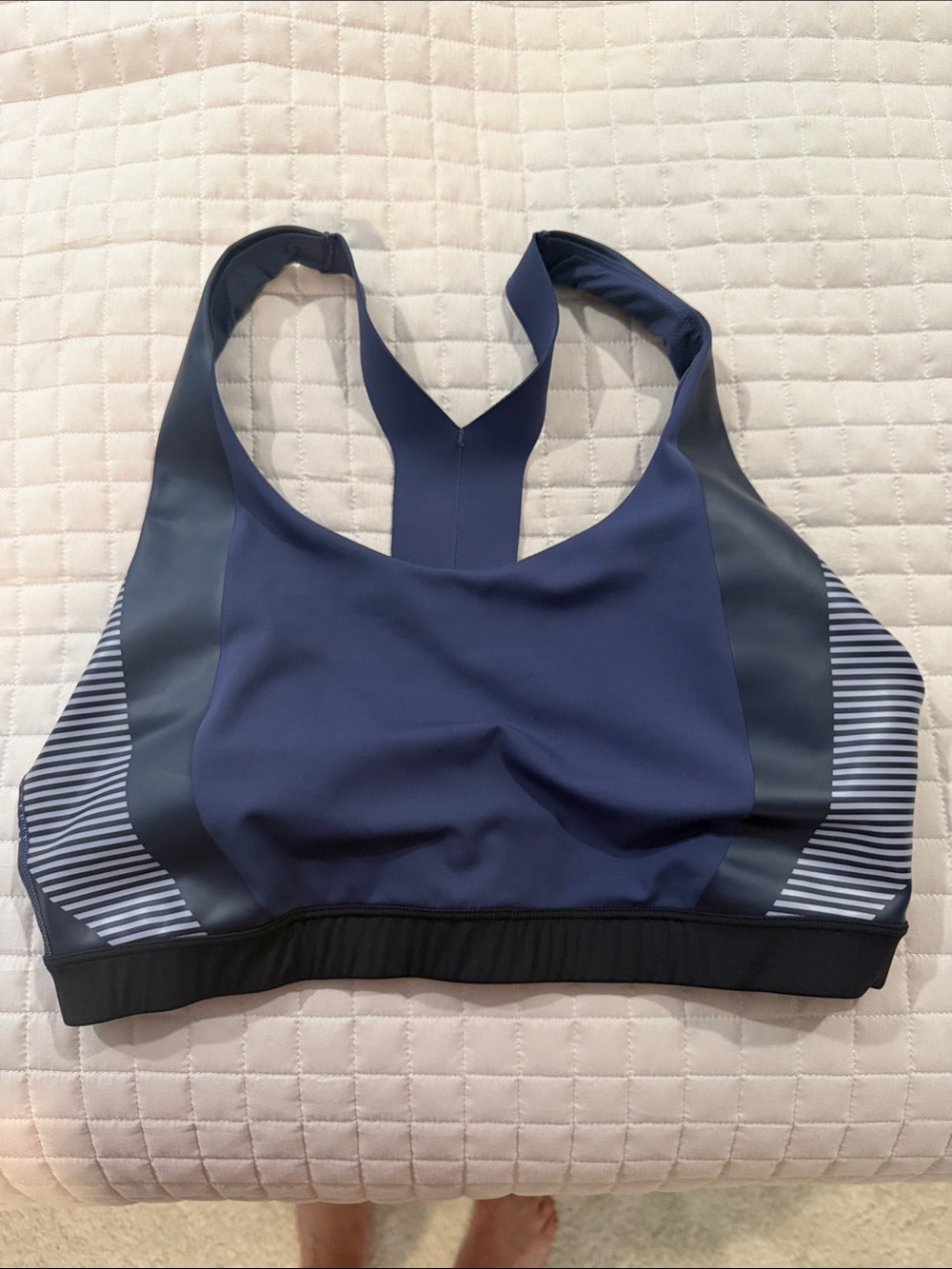 Allyson Felix+Athleta Navy & Dark Blue Racerback Sports Bra
